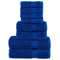VidaXL 8-teiliges Handtuchset, 600 g/m², blau