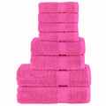 VidaXL 8-teiliges Handtuchset, 600 g/m², rosa