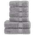 VidaXL 6-teiliges Handtuchset, solund 600 g/m², grau