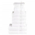 VidaXL 12-teiliges Handtuchset, 600 g/m², weiß