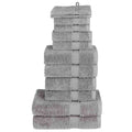 Vidaxl 12-delige handdoekenset solund 600 g m² grijs