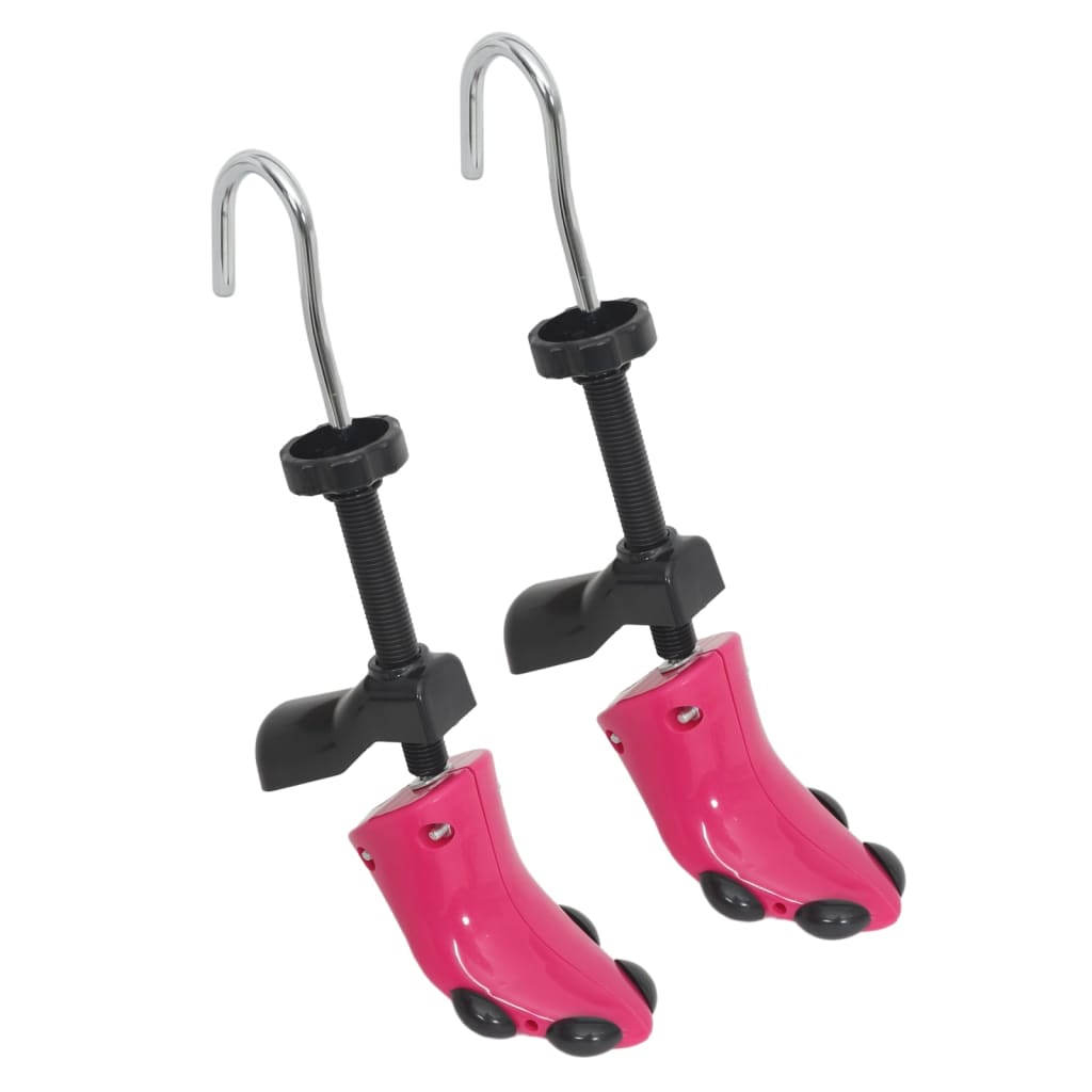 VidaXL Schuhspanner mit Schuhanzieher EU 34-40 Kunststoff Rosa