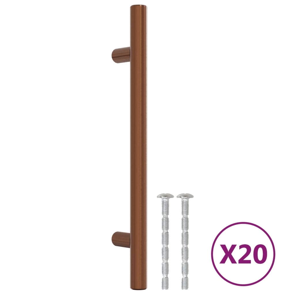 VidaXL Handvatten 20 st 160 mm roestvrij staal bronskleurig