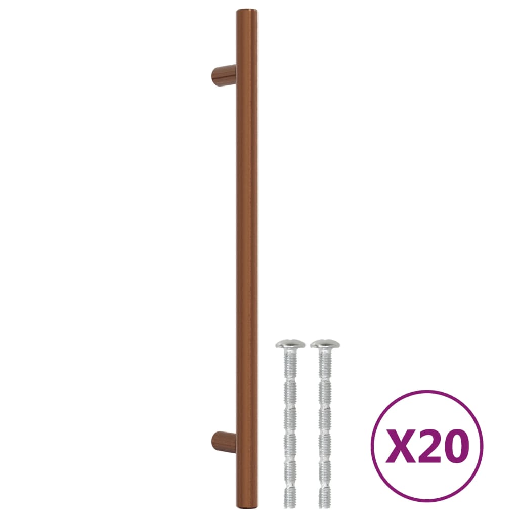 Vidaxl handvatten 20 st 192 mm roestvrij staal bronskleurig