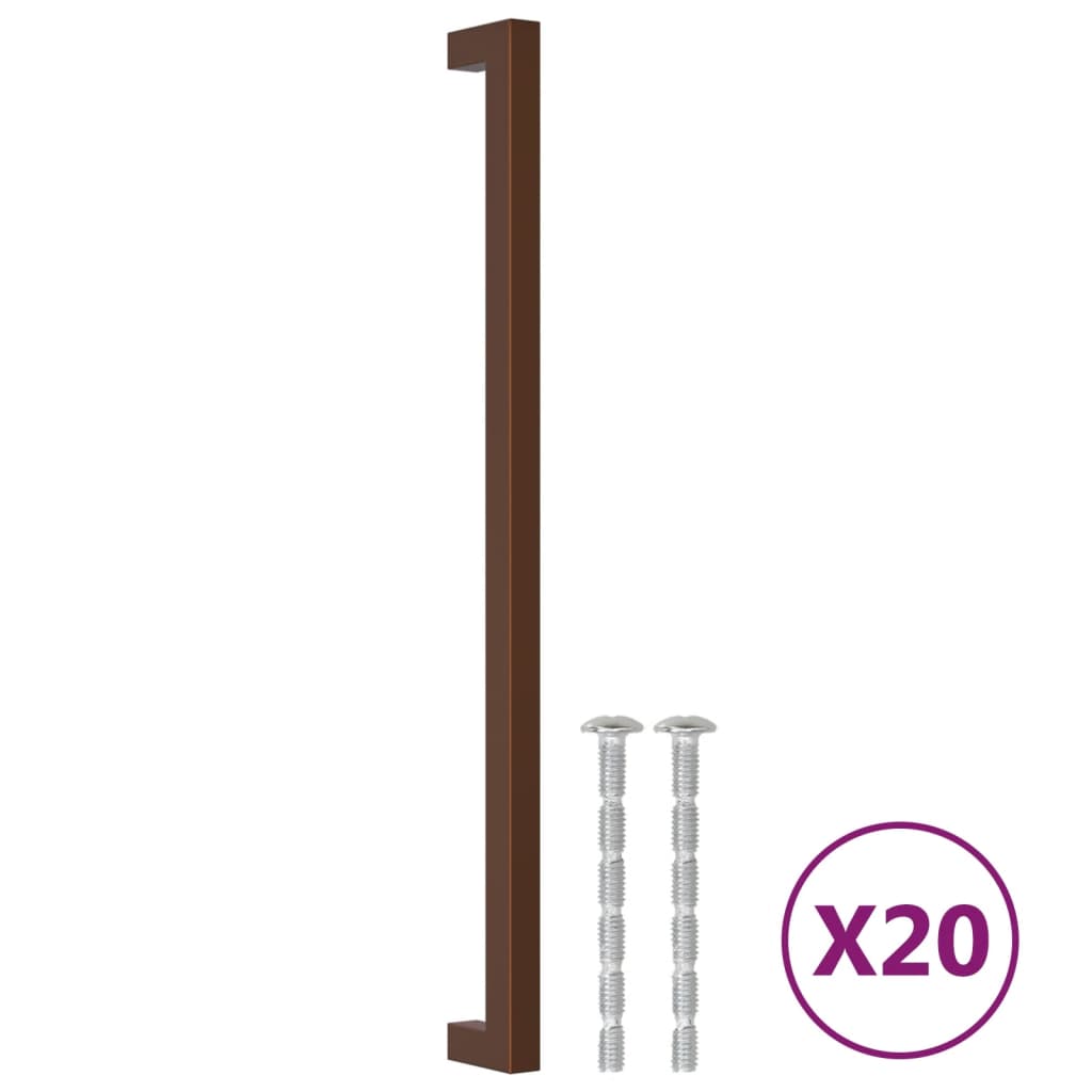 Vidaxl handvatten 20 st 320 mm roestvrij staal bronskleurig