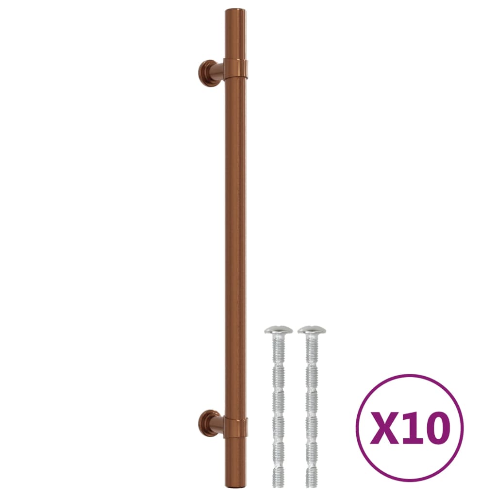 Vidaxl handvatten 10 st 192 mm roestvrij staal bronskleurig
