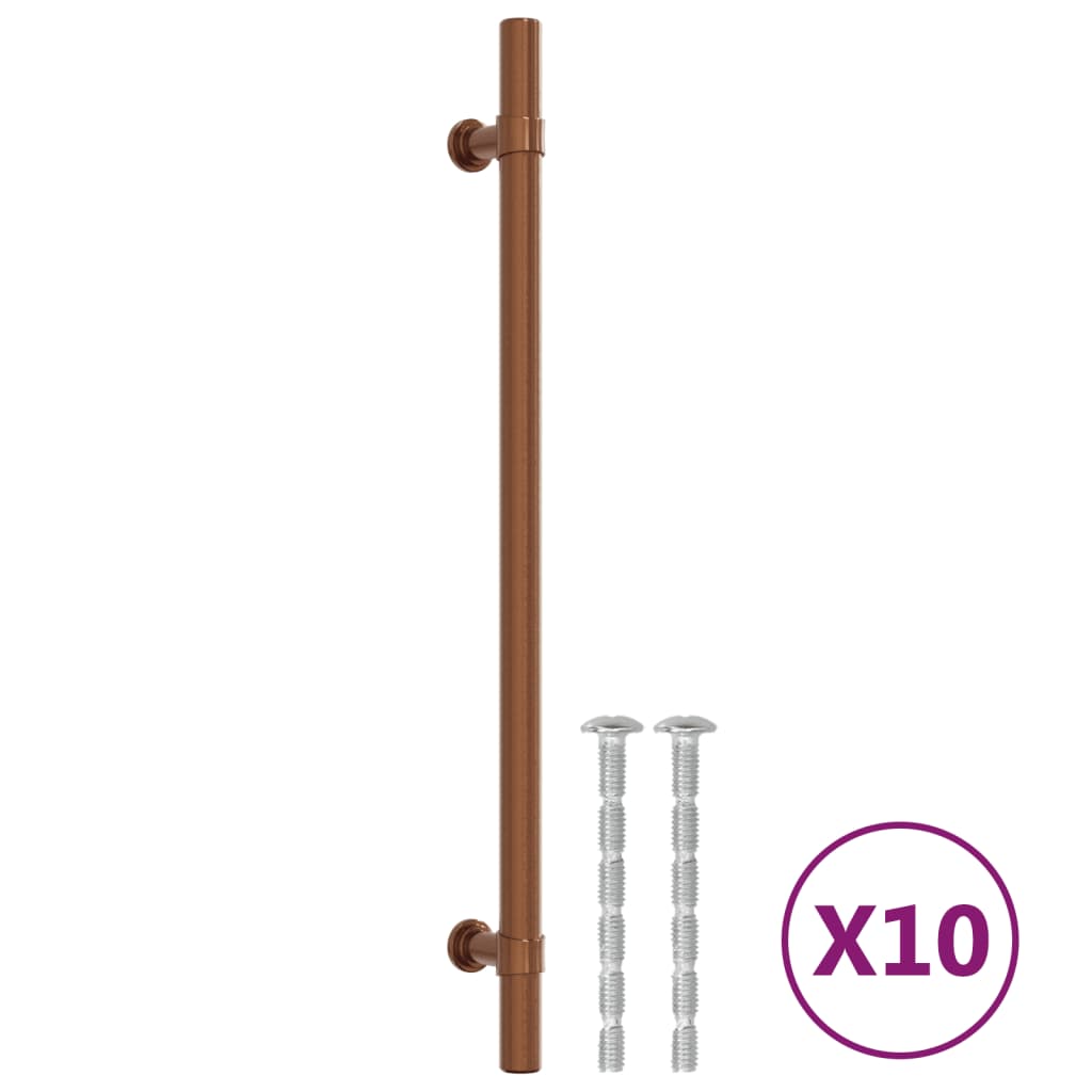Vidaxl handvatten 10 st 224 mm roestvrij staal bronskleurig