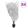 VidaXL Pflanzenschutzhüllen mit Kordelzug, 4 Stück, 70 g/m², 0,8 x 1 m