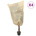 Vidaxl plantenhoezen met trekkoord 4 st 70 g m² 0,8x1 m