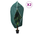 Vidaxl plantenhoezen met ritssluiting 2 st 70 g m² 1x1,55 m