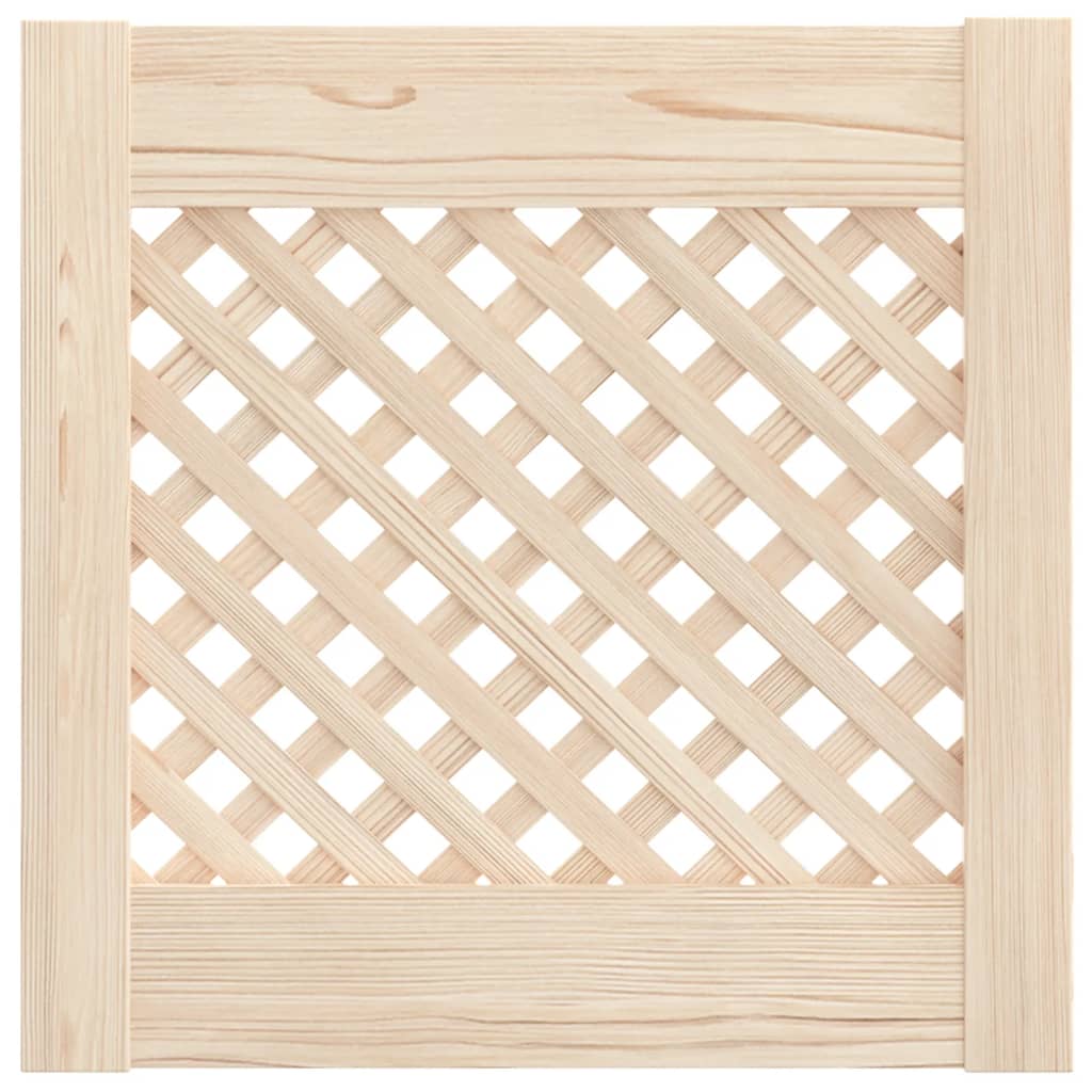 VidaXL Schranktüren mit Lamellen, 2 Stück, 39,5 x 39,5 cm, massives Kiefernholz