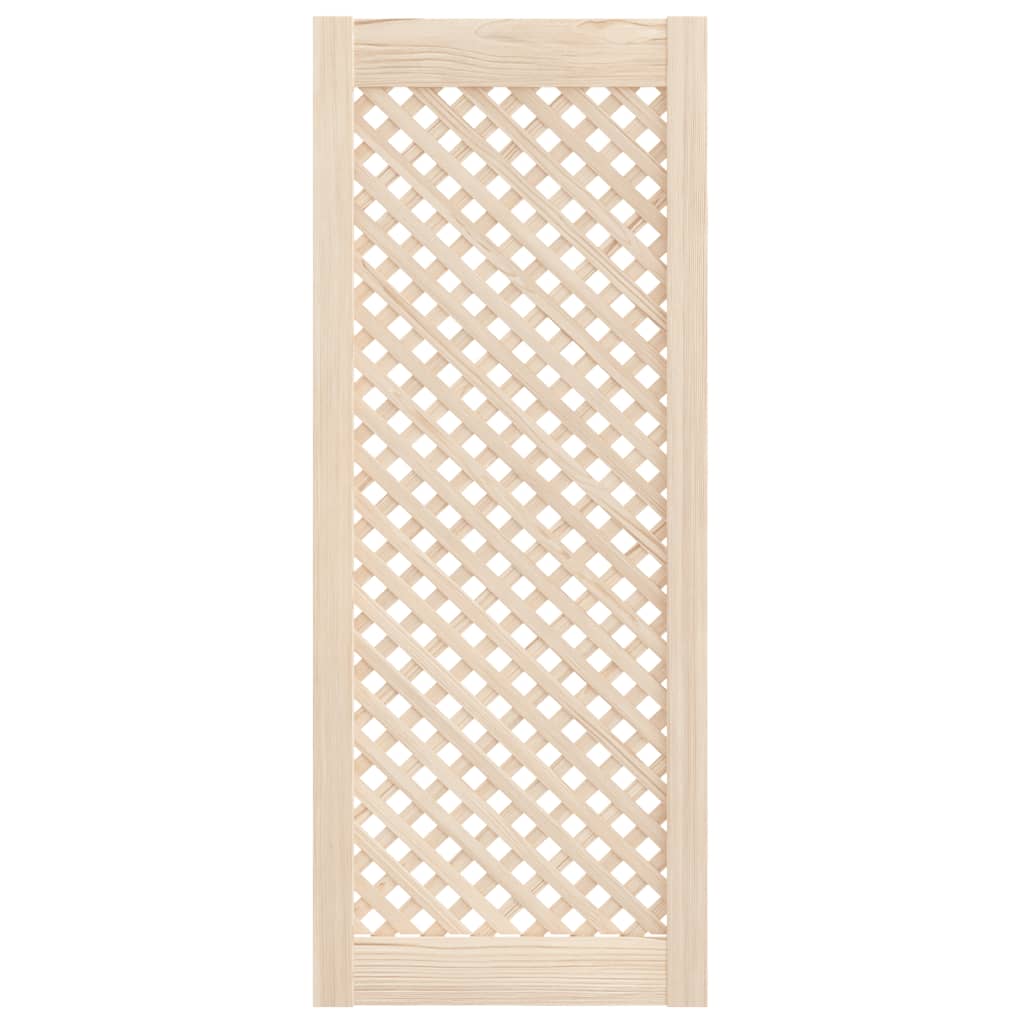 Vidaxl kastdeuren met latwerk 2 st 39,5x99 cm massief grenenhout