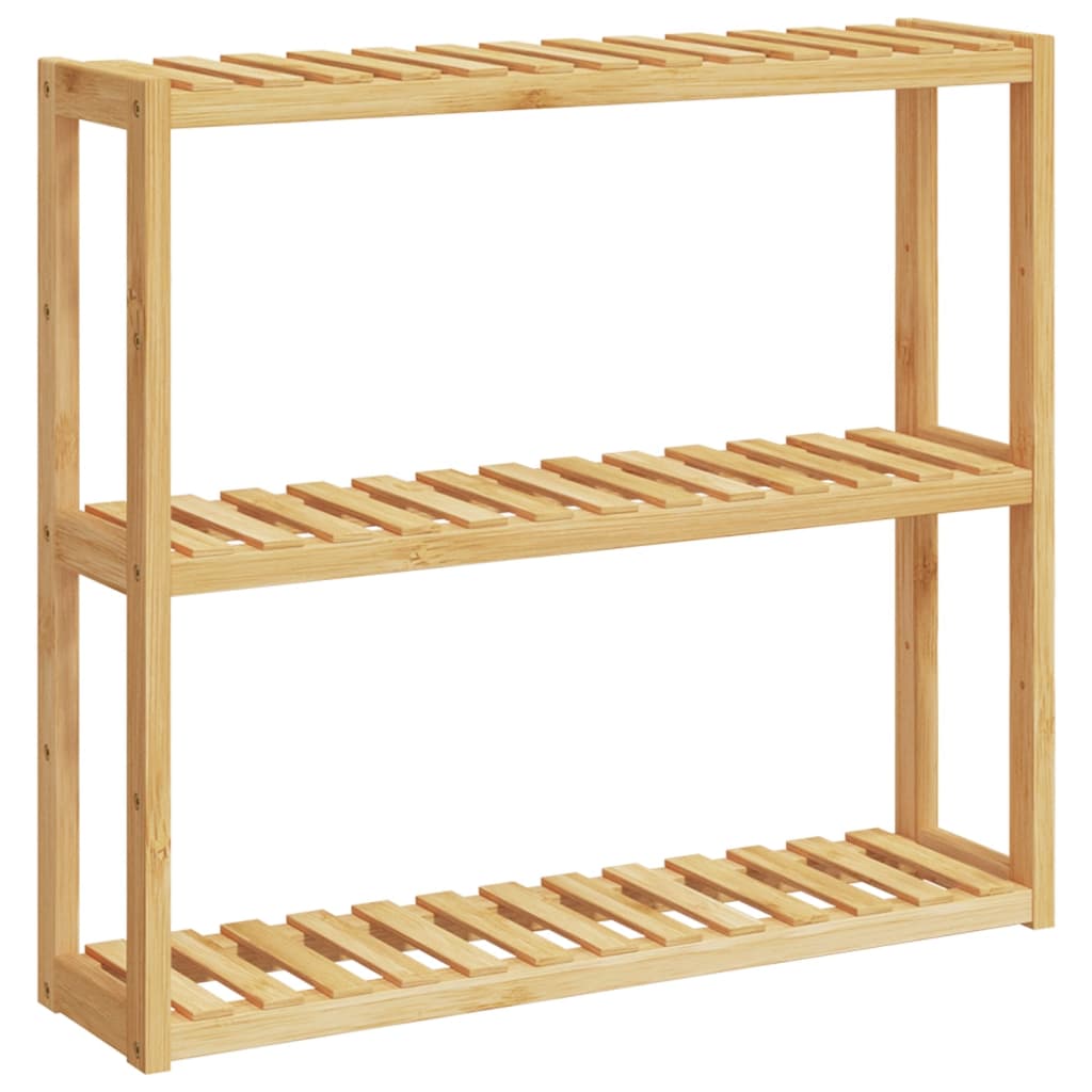 VidaXL Badezimmerregal, 3-stufig, Wandmontage, 60 x 15 x 54 cm, Bambus