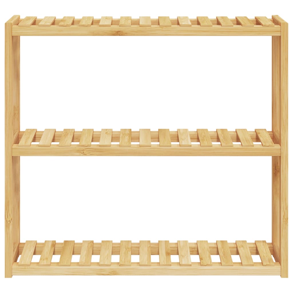 VidaXL Badezimmerregal, 3-stufig, Wandmontage, 60 x 15 x 54 cm, Bambus