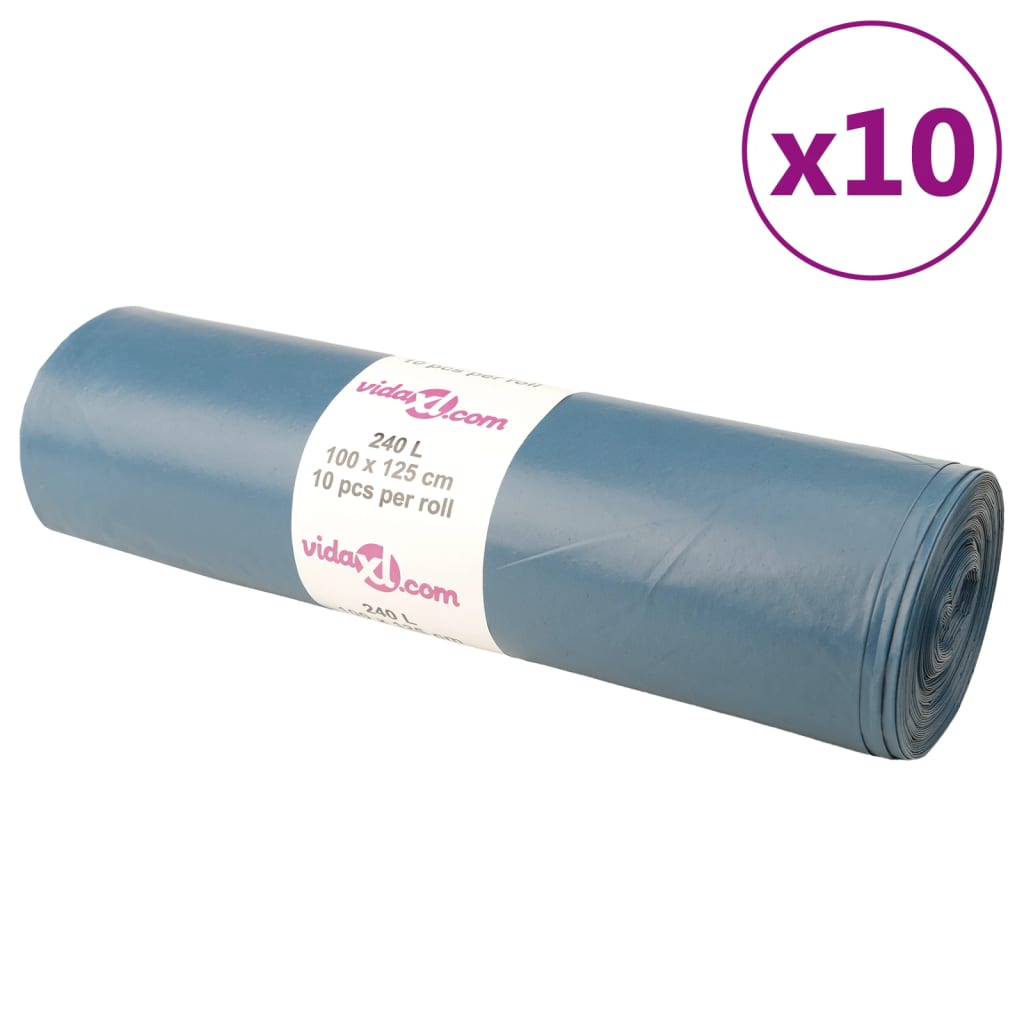 Vidaxx Müllsäcke 100 St 240 l Blau