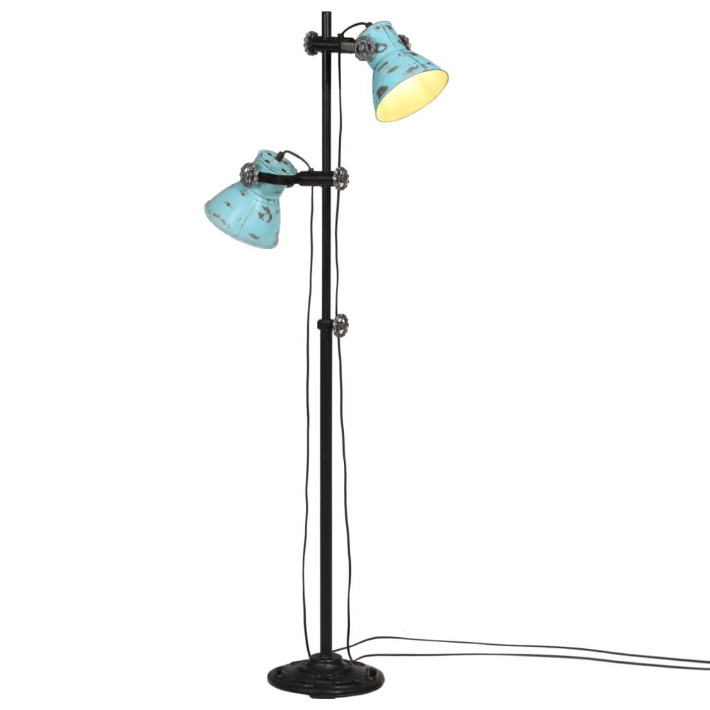 VIDAXL SHOCS Lampe 25 W E27 25x25x90 140 cm weißblau