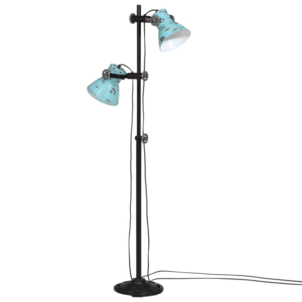 VIDAXL SHOCS Lampe 25 W E27 25x25x90 140 cm weißblau