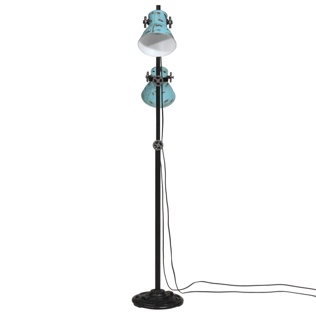 VIDAXL SHOCS Lampe 25 W E27 25x25x90 140 cm weißblau