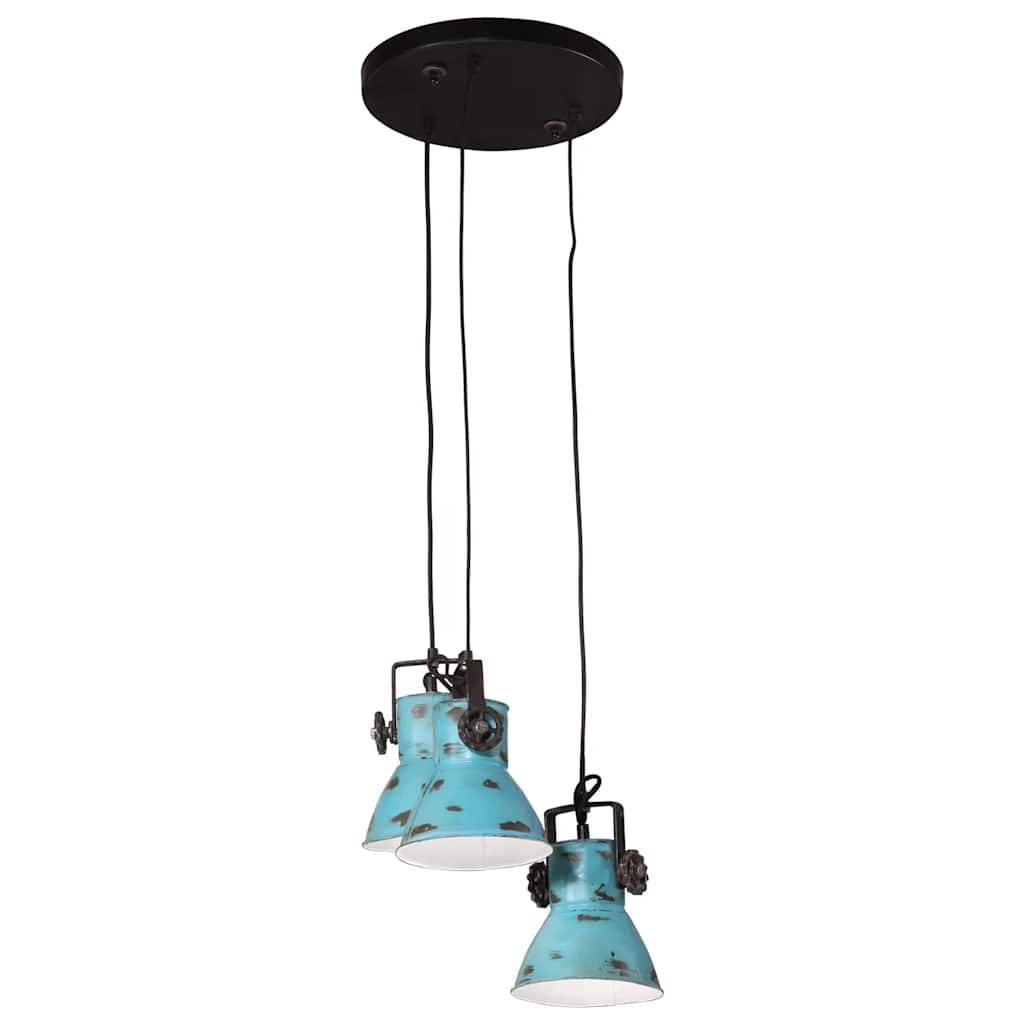 VidaXL Pendelleuchte 25 W E27 30x30x100 cm Antikblau