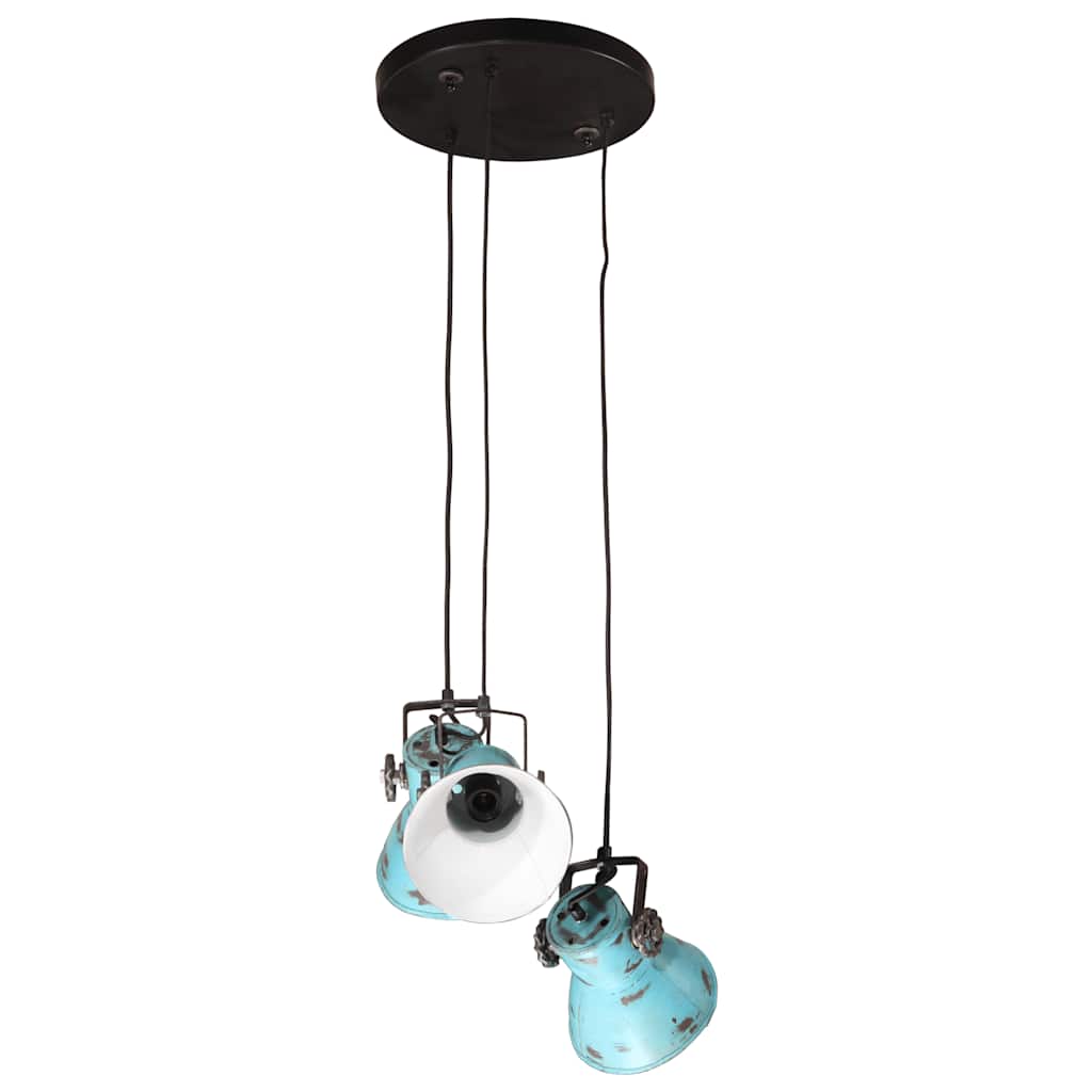 VidaXL Pendelleuchte 25 W E27 30x30x100 cm Antikblau