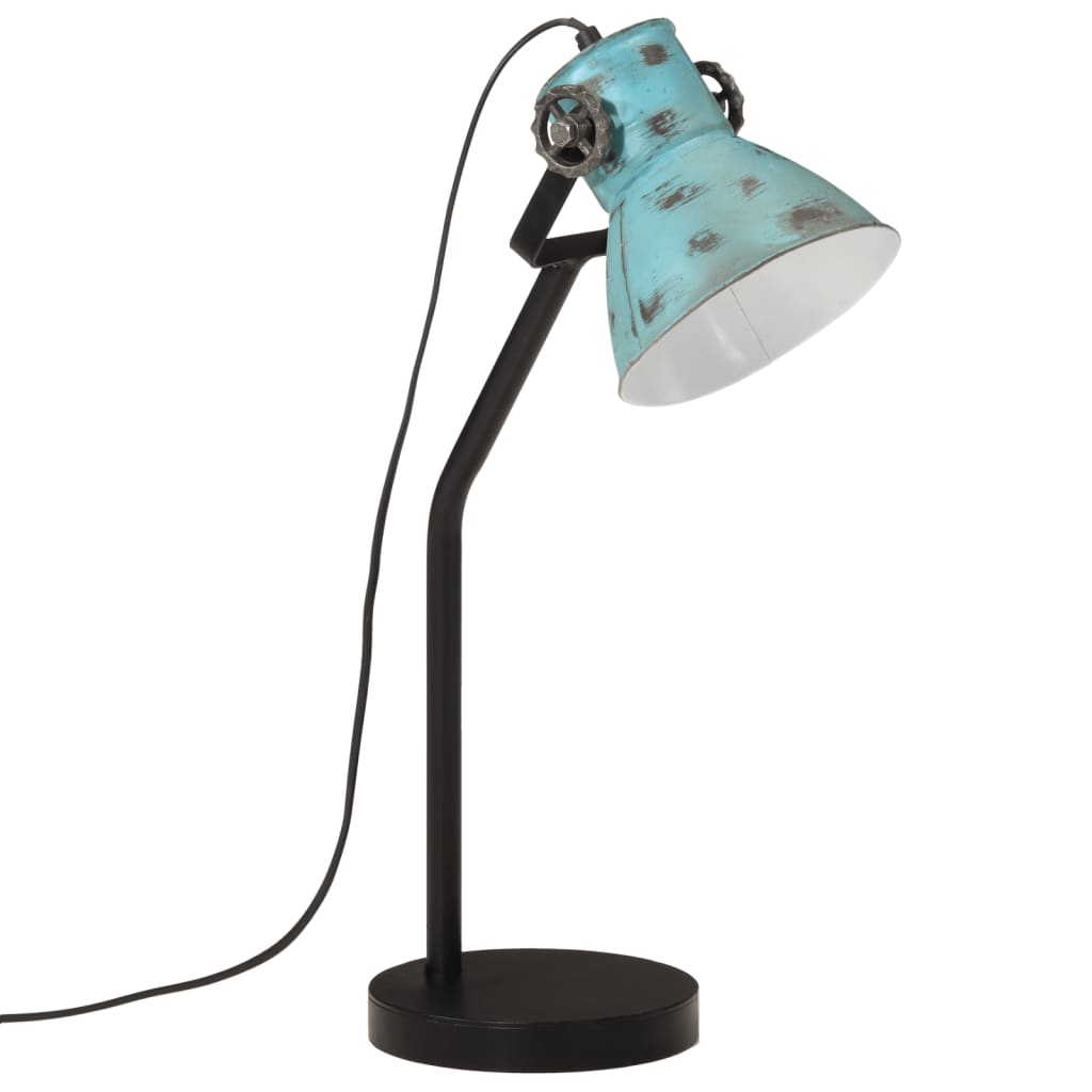 VidaXL Schreibtischlampe 25 W E27 17x17x60 cm Antikblau