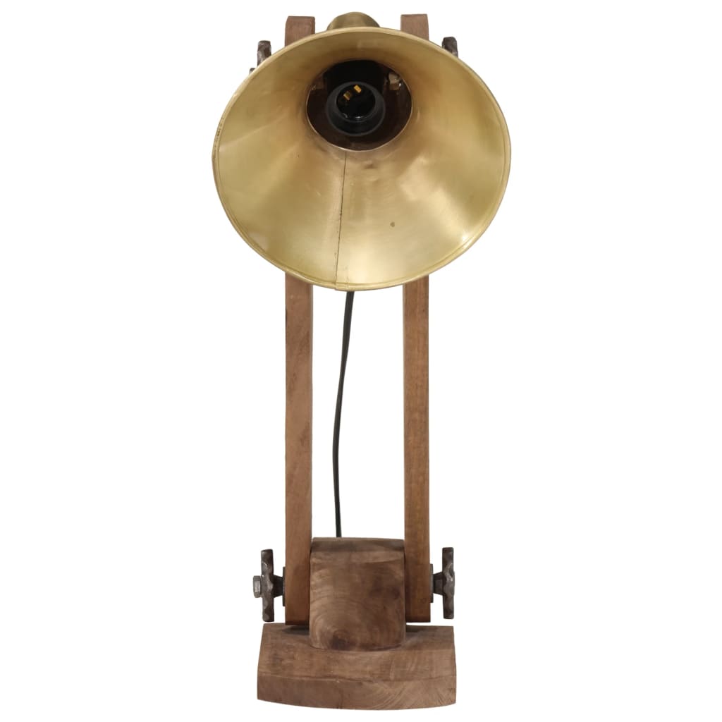 Vidaxl bureaulamp 25 w e27 23x13x52 cm antiek messing