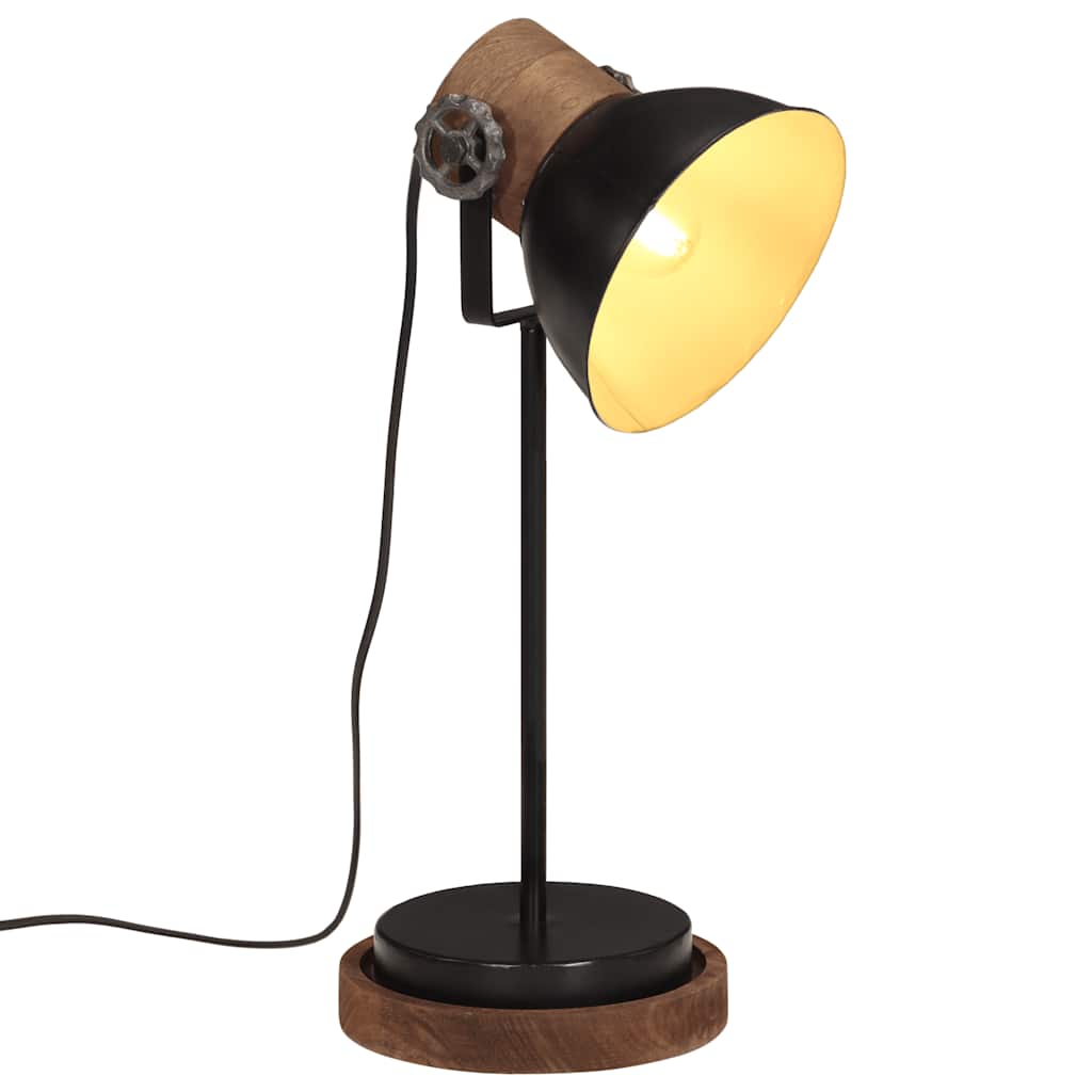 VidaXL Schreibtischlampe 25 W E27 17x17x50 cm Schwarz