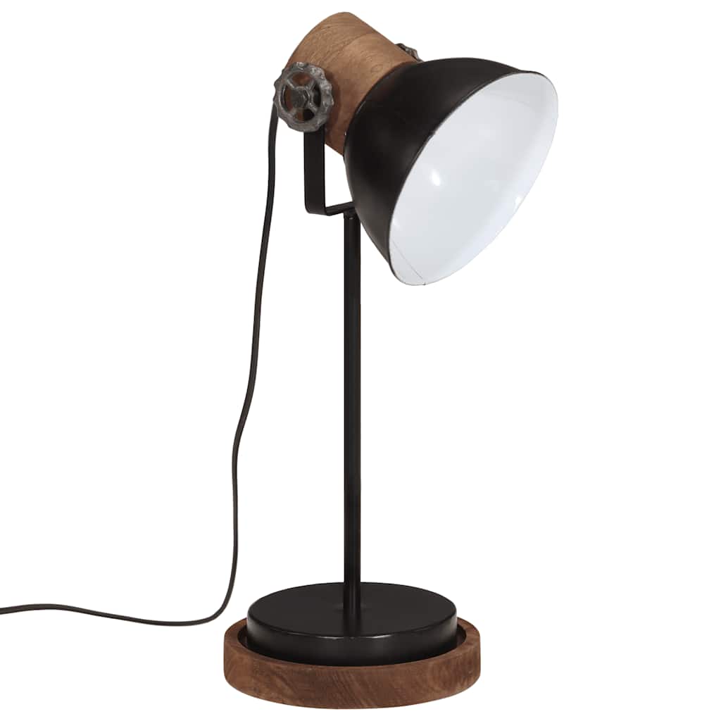 VidaXL Schreibtischlampe 25 W E27 17x17x50 cm Schwarz