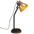 VidaXL Schreibtischlampe 25 W E27 18x18x60 cm Antikmessing