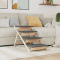 Vidaxxl Hundetreppe 105x47 cm Festkieferngrau grau grau
