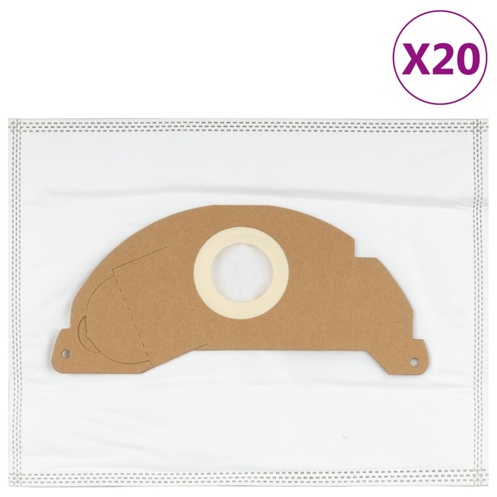 VidaXL Staubsaugerbeutel für Kärcher A2004, 20 Stück