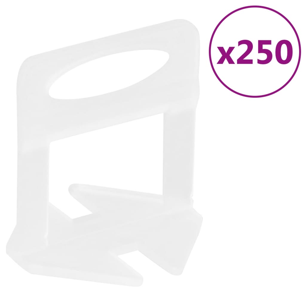 VidaXL Fliesenverlegeklammern, 250 Stück, 3 mm