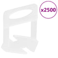 Vidaxl nivelleerklemmen voor tegels 2500 st 3 mm