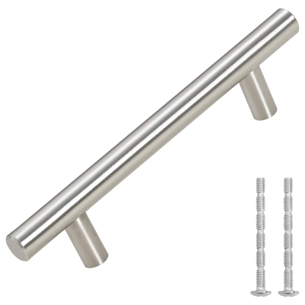 VidaXL Griffe, 10 Stück, 96 mm, Edelstahl, silberfarben