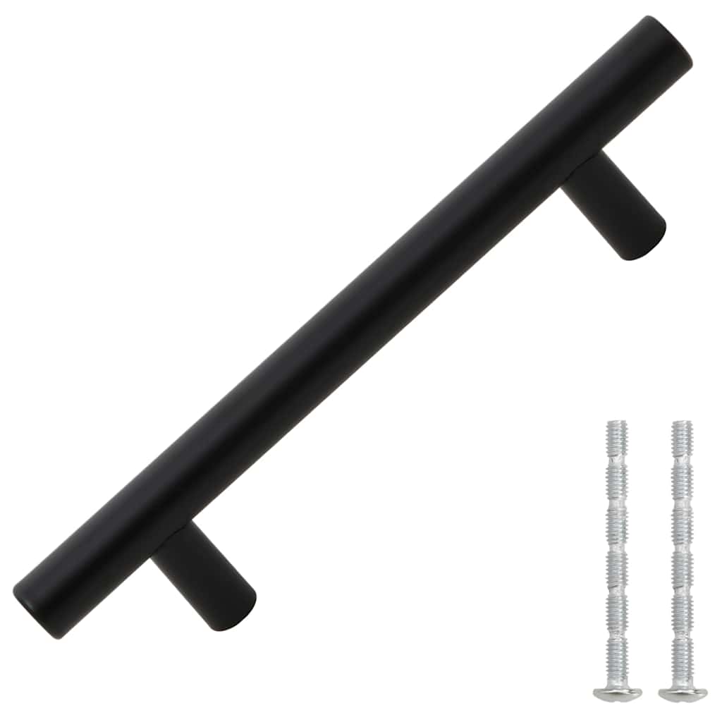 VidaXL Griffe, 10 Stück, 96 mm, Edelstahl, schwarz