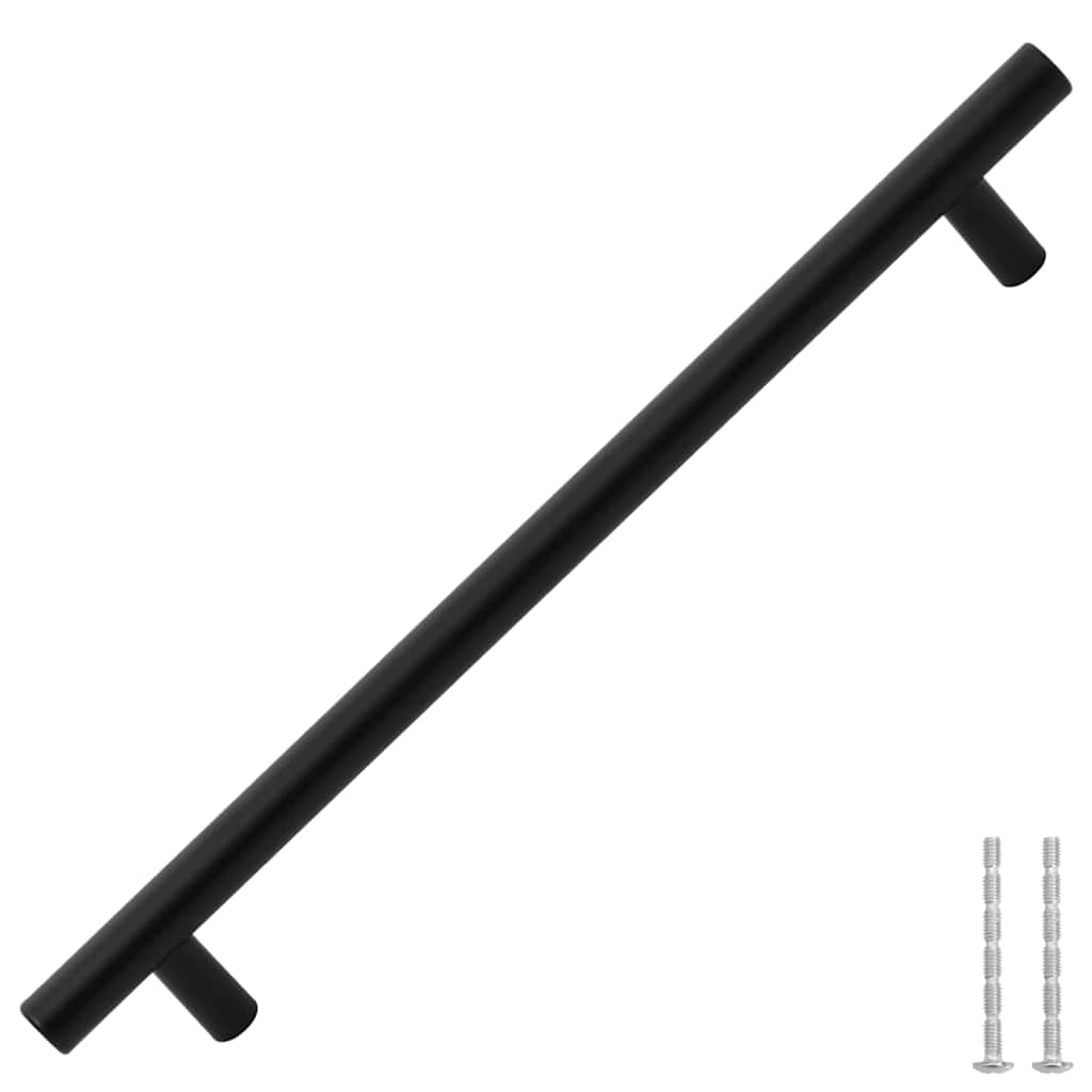 VidaXL Griffe, 5 Stück, 192 mm, Edelstahl, schwarz