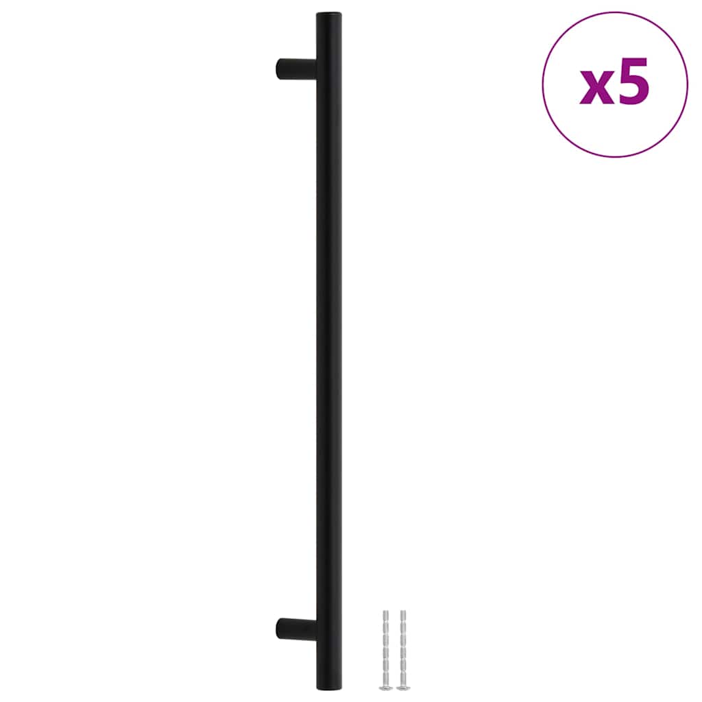 VidaXL Griffe, 5 Stück, 320 mm, Edelstahl, schwarz