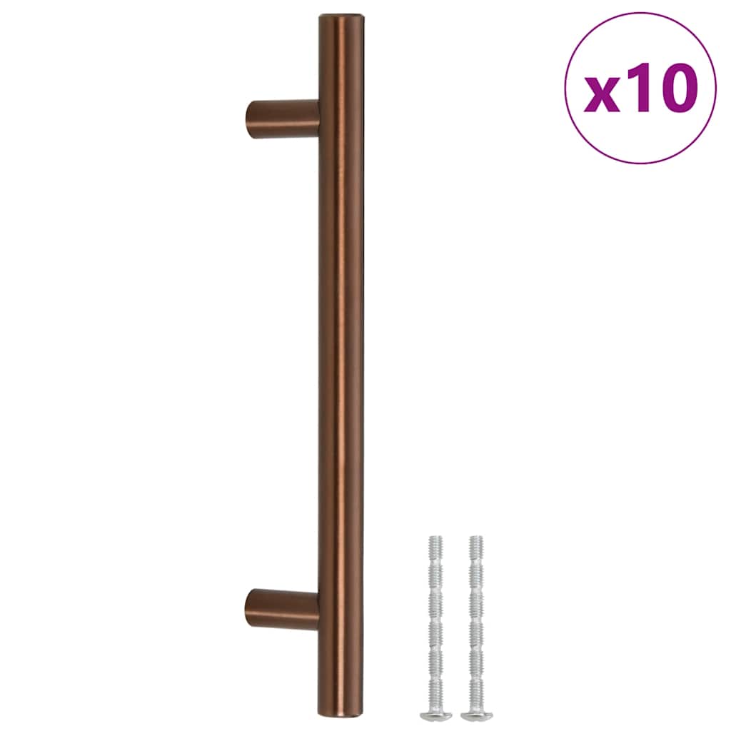 VidaXL Griffe, 10 Stück, 128 mm, Edelstahl, bronzefarben