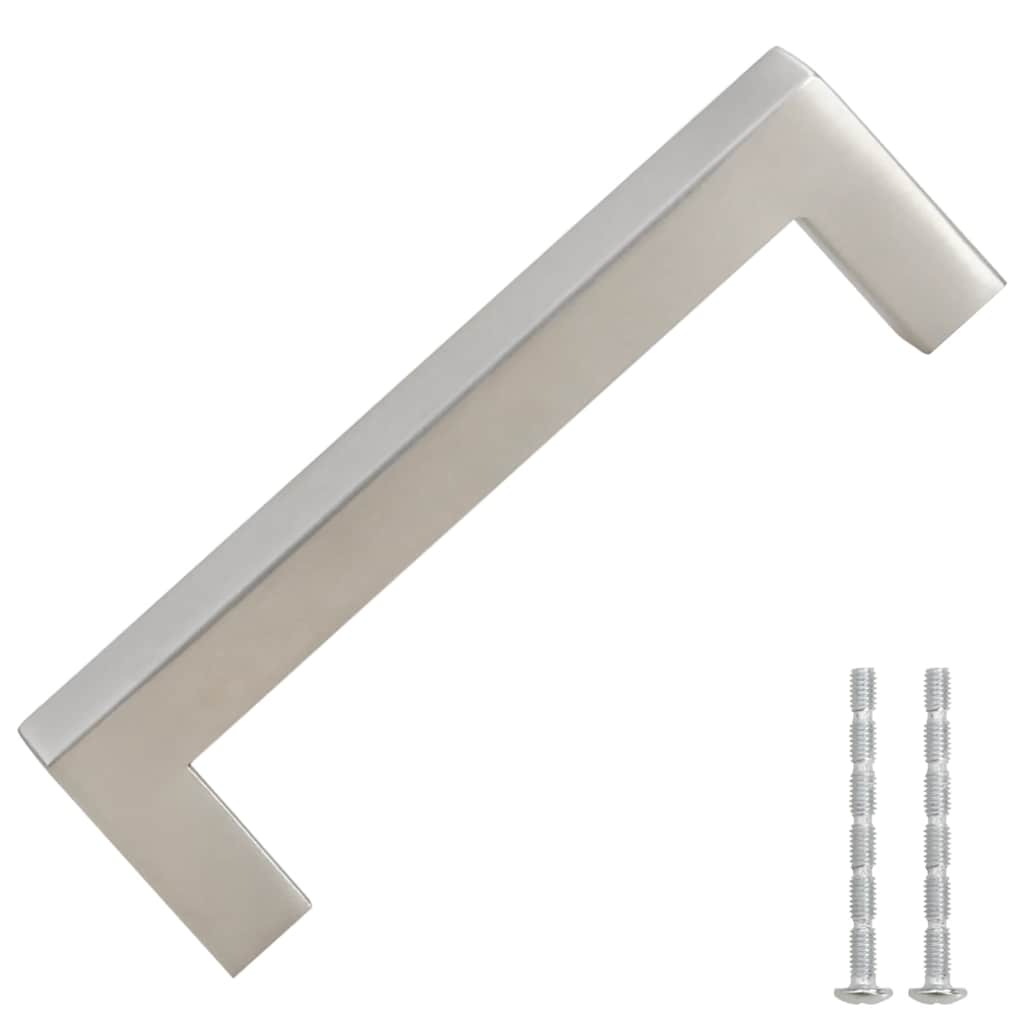 VidaXL Griffe, 10 Stück, 96 mm, Edelstahl, silberfarben