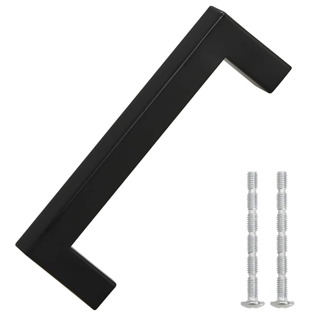 VidaXL Griffe, 10 Stück, 96 mm, Edelstahl, schwarz