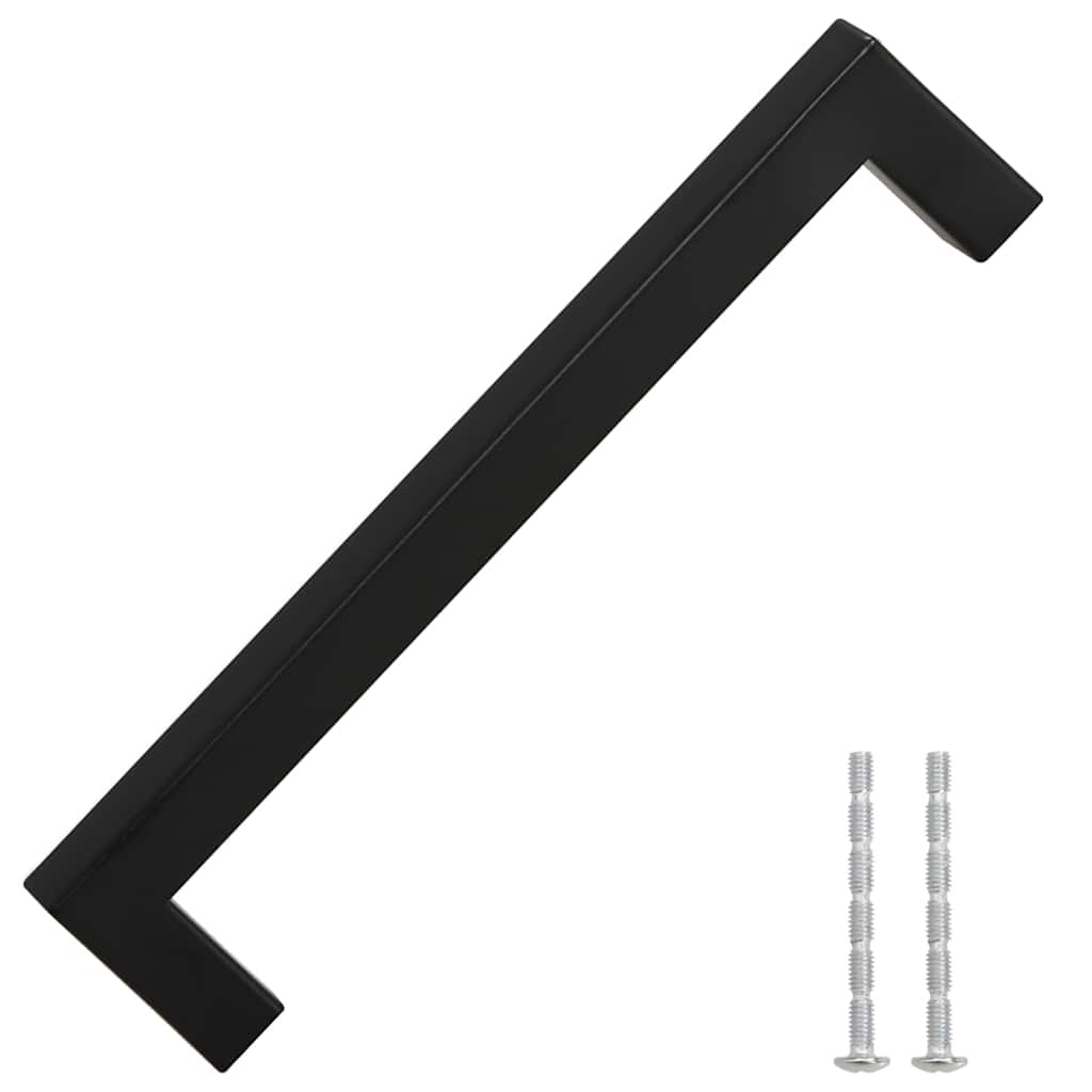 VidaXL Griffe, 10 Stück, 160 mm, Edelstahl, schwarz