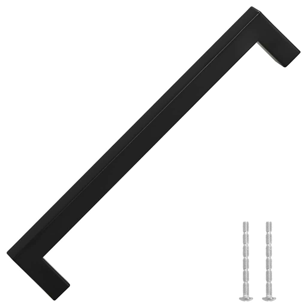 VidaXL Griffe, 5 Stück, 192 mm, Edelstahl, schwarz