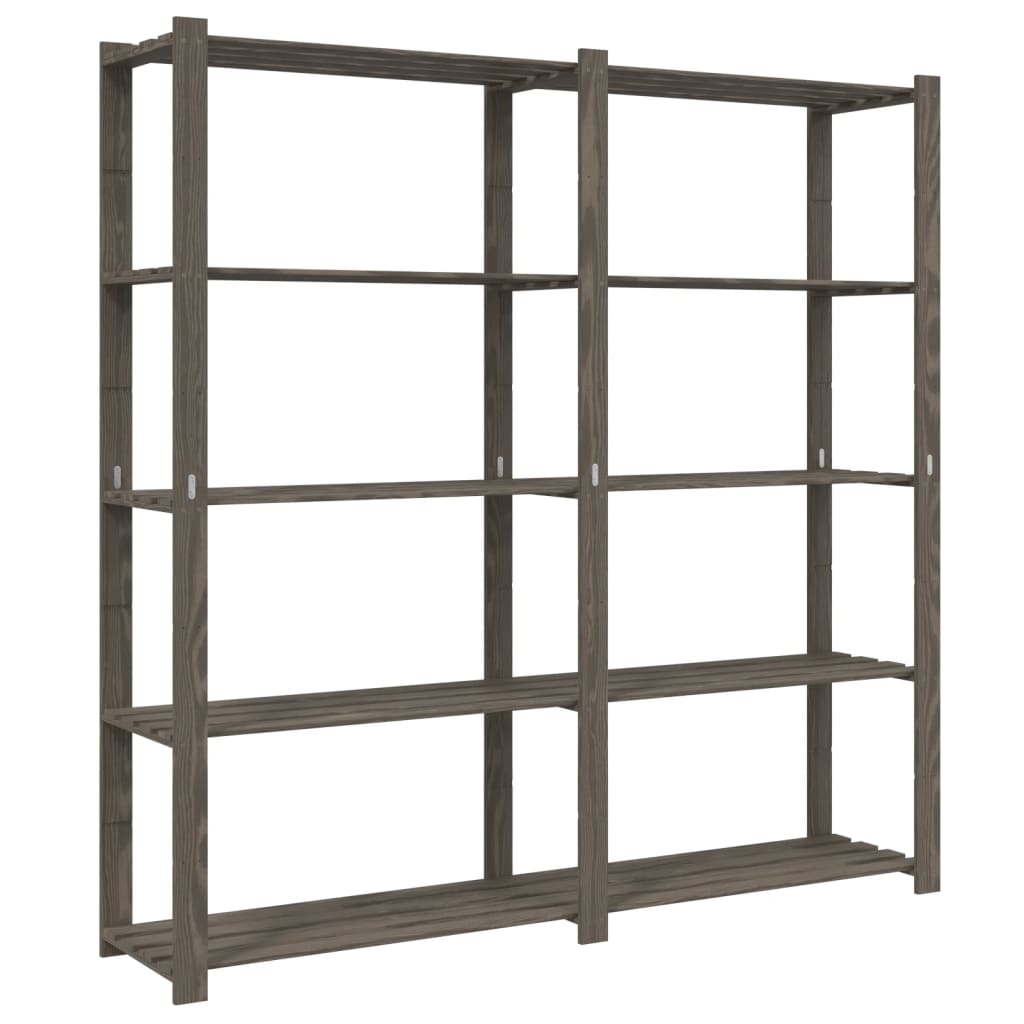 VIDAXL-LAGERRECHEN 5-lagig 170x38x170 cm Festkiefergrau