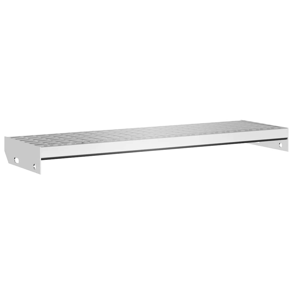 VidaXL Treppenstufenrost 80x24x7 cm, verzinkter Stahl