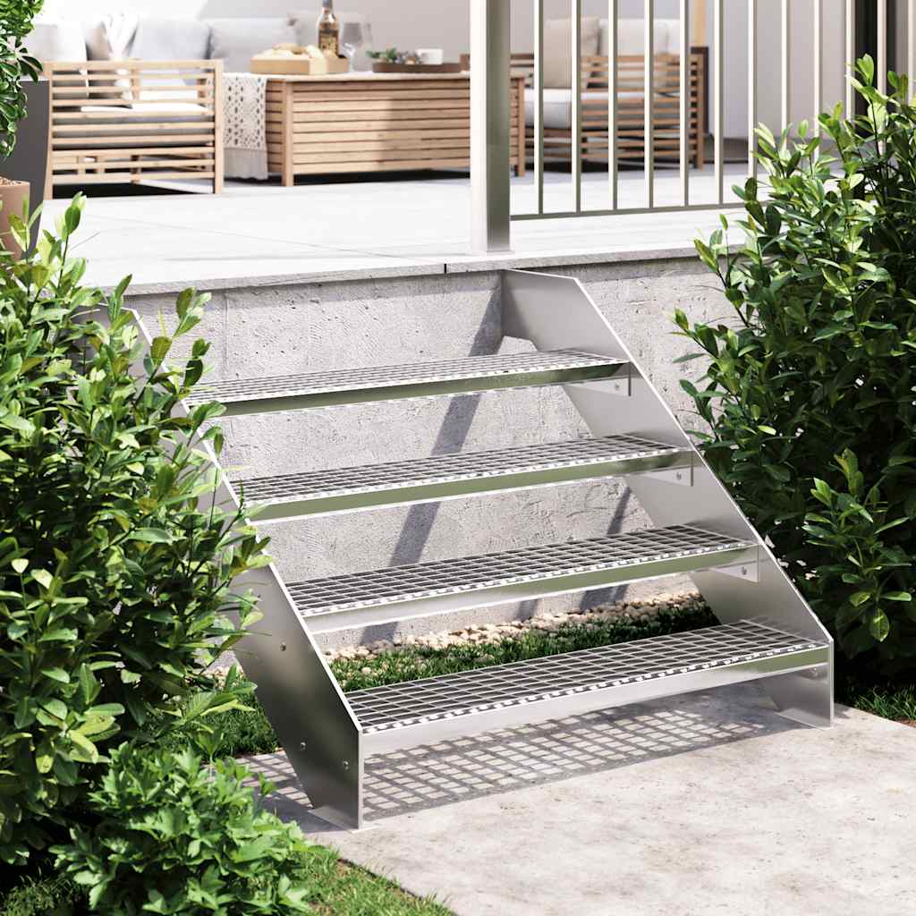 VIDAXL STEP Stufengitter 100x24x7 cm verzinkter Stahl