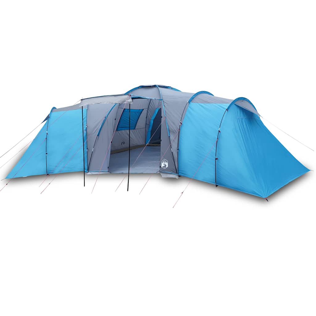 Vidaxl Dome Zelt für 12 Personen, waschmaschinenfest, blau