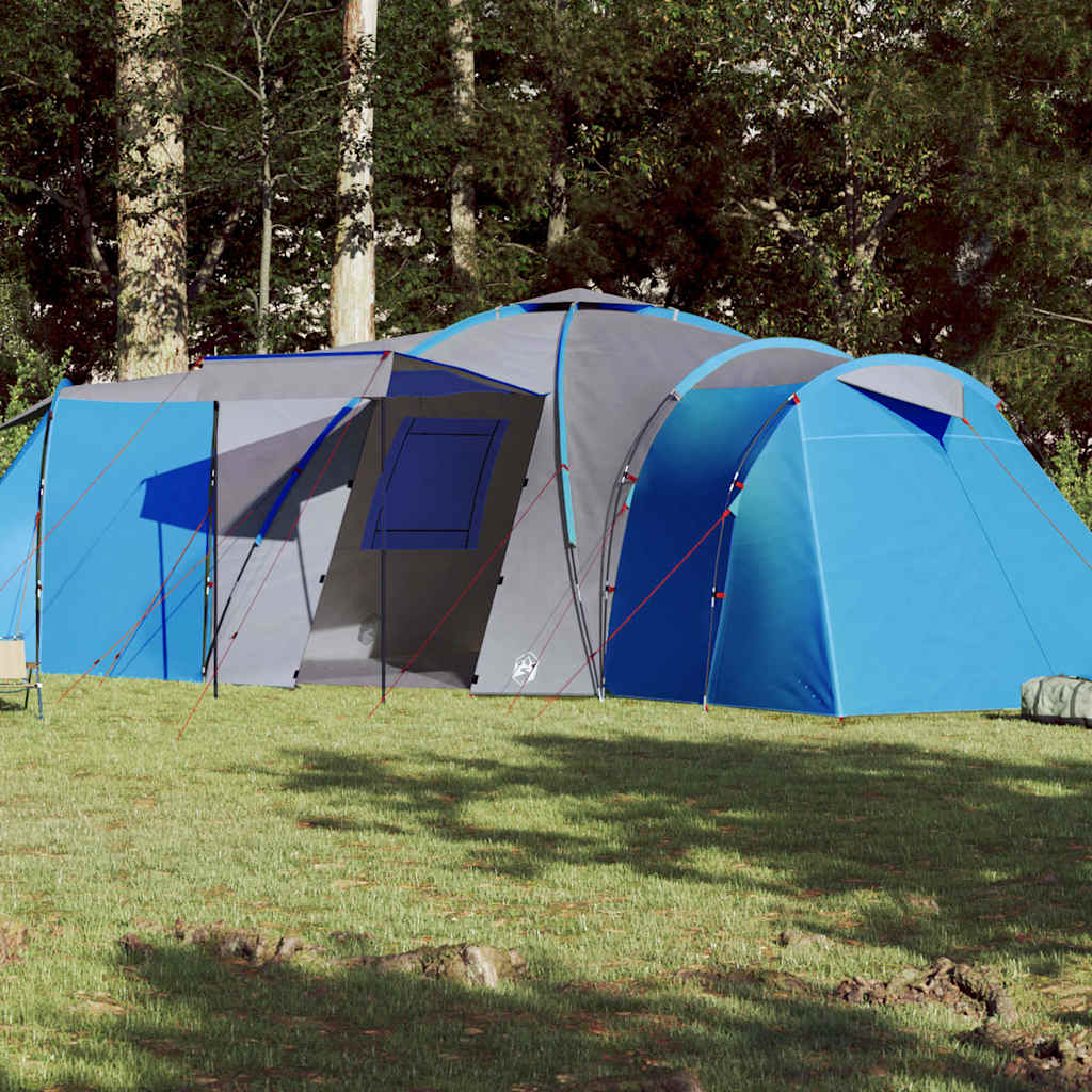 Vidaxl Dome Zelt für 12 Personen, waschmaschinenfest, blau
