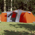 Vidaxl Dome Zelt 12-Personen-Waschmaschinen in Grau und Orange