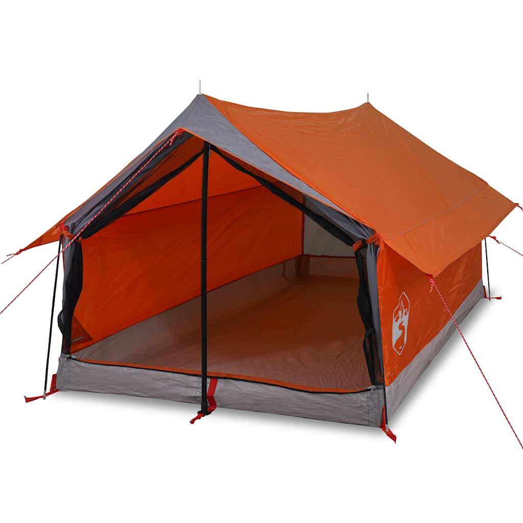 VidaXL Zelt für 2 Personen, wasserdicht, grau und orange