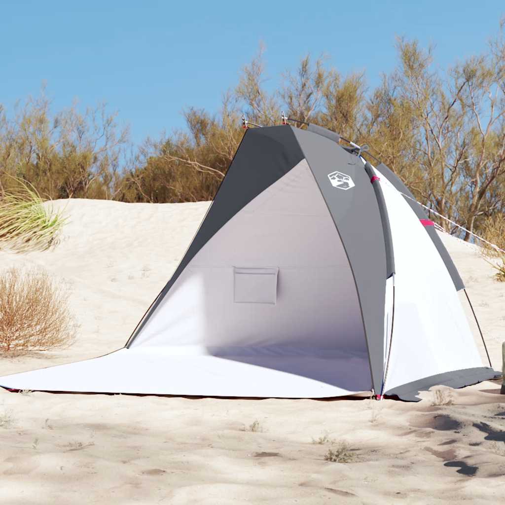 VidaXL Strandzelt 268x223x125 cm 185t Polyester Grau